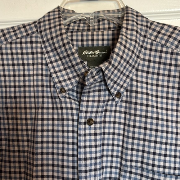 Eddie Bauer men’s gray long sleeve button down shirt size large - Picture 2 of 8
